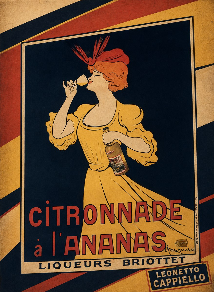 Leonetto Cappiello Citronnade À L'ananas No3 - Poster