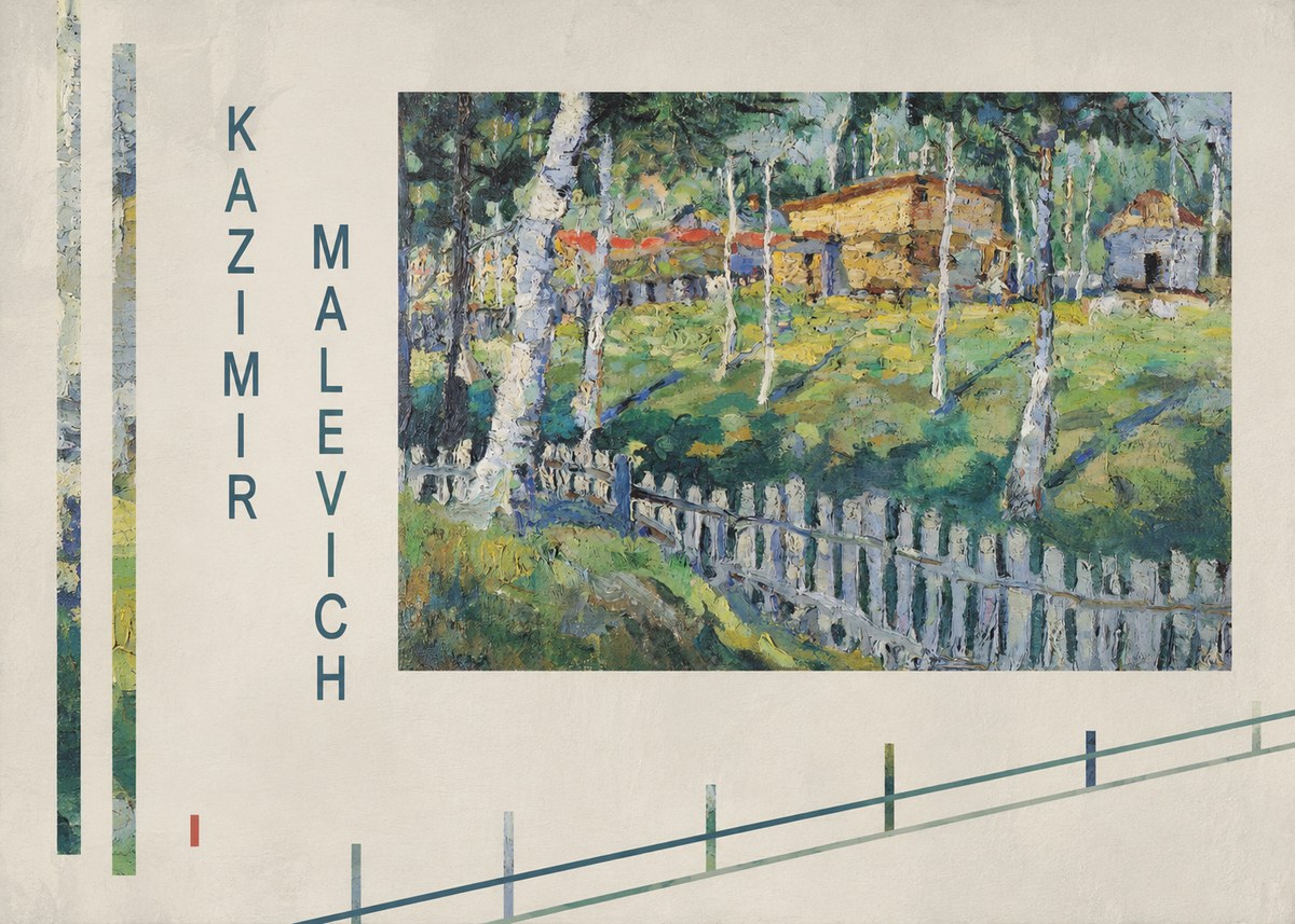 Kazimir Malevich Birch Grove No6 - Poster