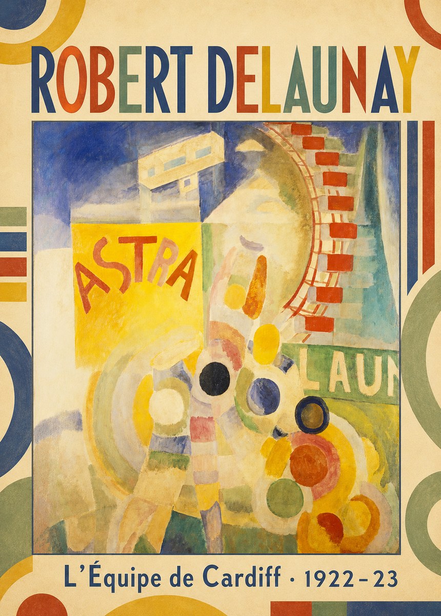 Robert Delaunay L'équipe De Cardiff No1 - Poster