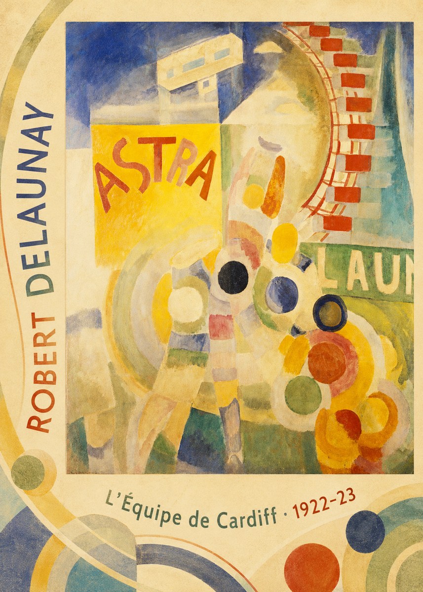 Robert Delaunay L'équipe De Cardiff No5 - Poster