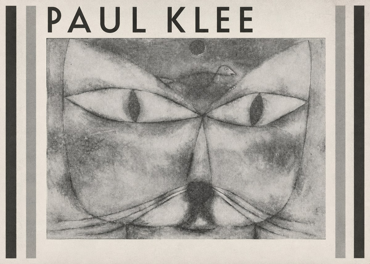 Paul Klee Cat and Bird No1 - Poster