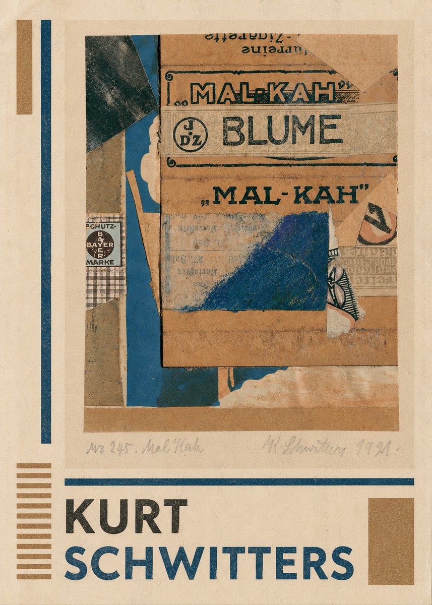 Kurt Schwitters Mal Kah No1 - Poster