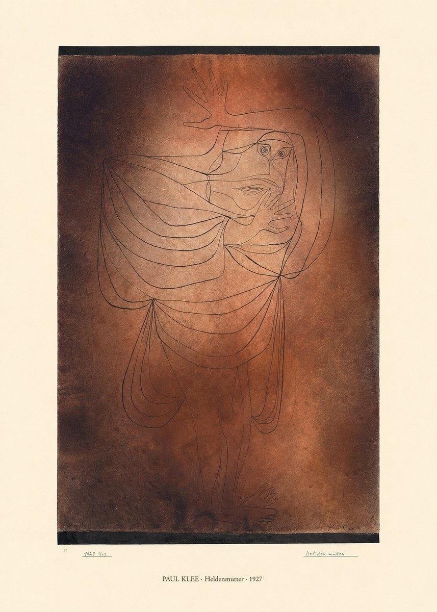 Paul Klee Heldenmutter No6 - Poster