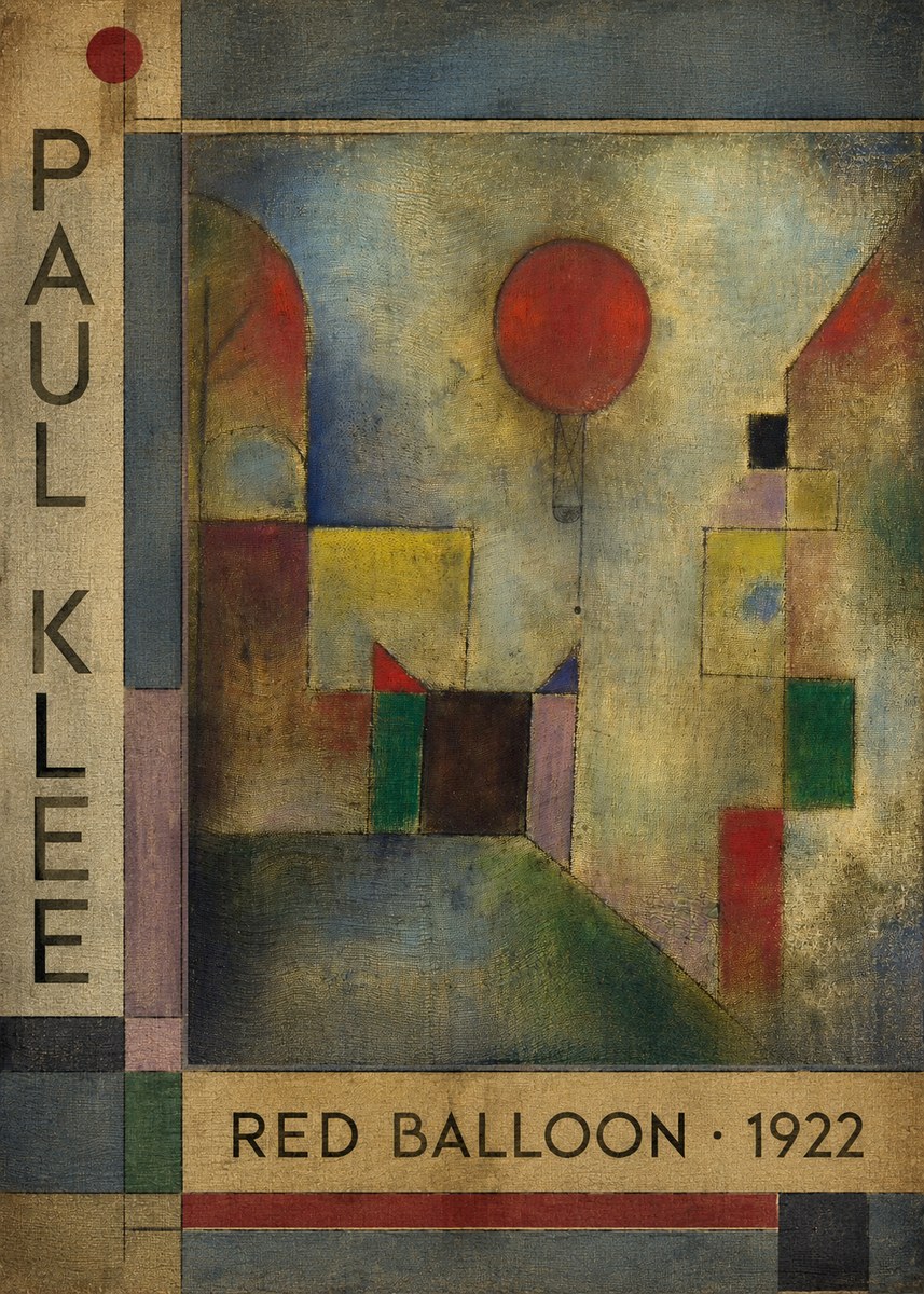 Paul Klee Red Balloon No2 - Poster