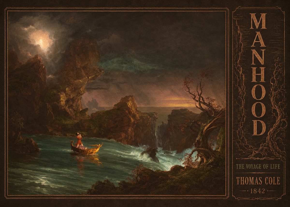 Thomas Cole The Voyage of Life: Manhood I No4 - Poster