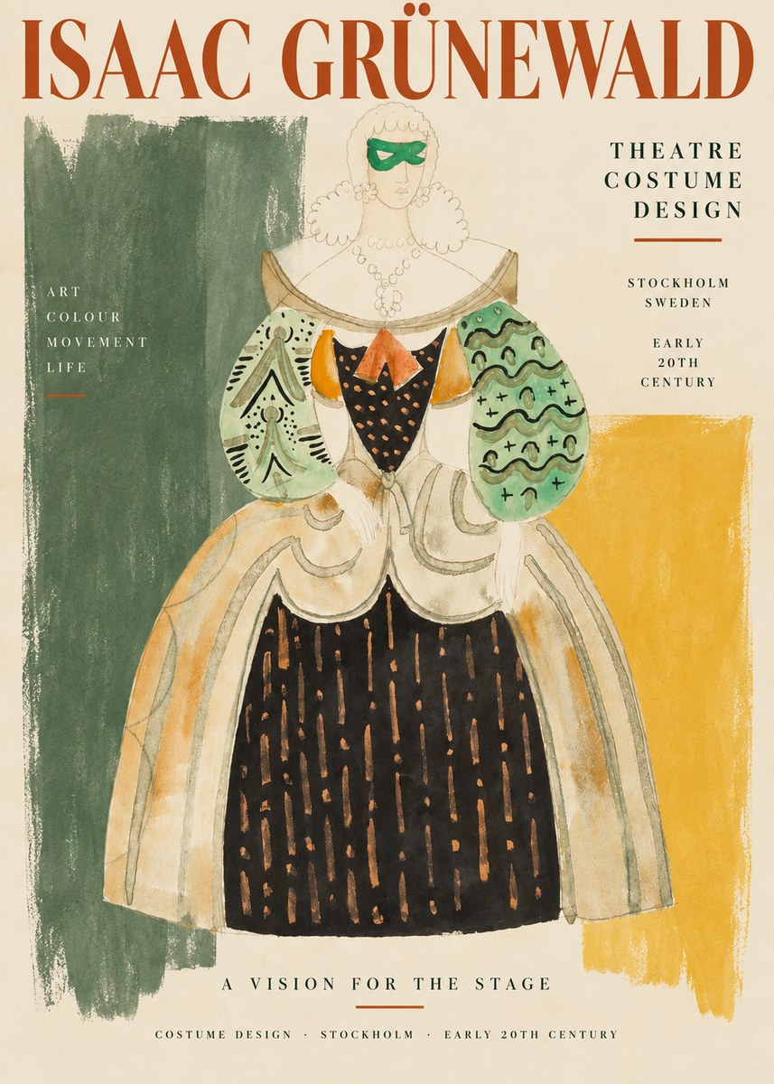 Isaac Grünewald Costume for the Theatre No3 - Poster
