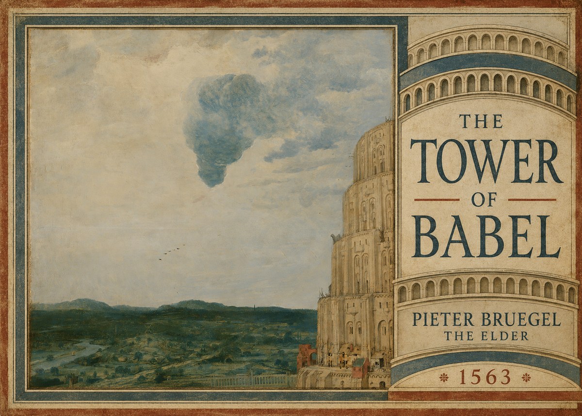 Pieter Bruegel The Tower of Babel VIII No5 - Poster