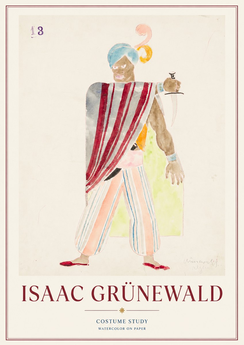 Isaac Grünewald Costume Study III No1 - Poster