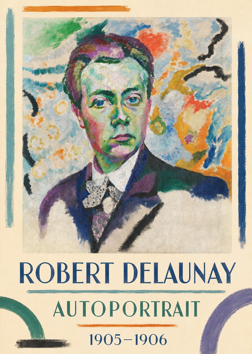 Robert Delaunay Autoportrait No1 - Poster