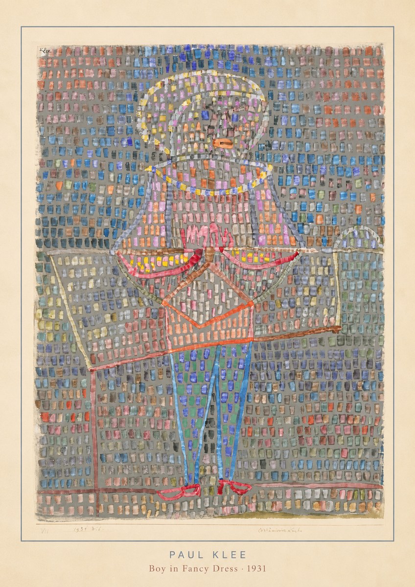 Paul Klee Boy in Fancy Dress No4 - Poster