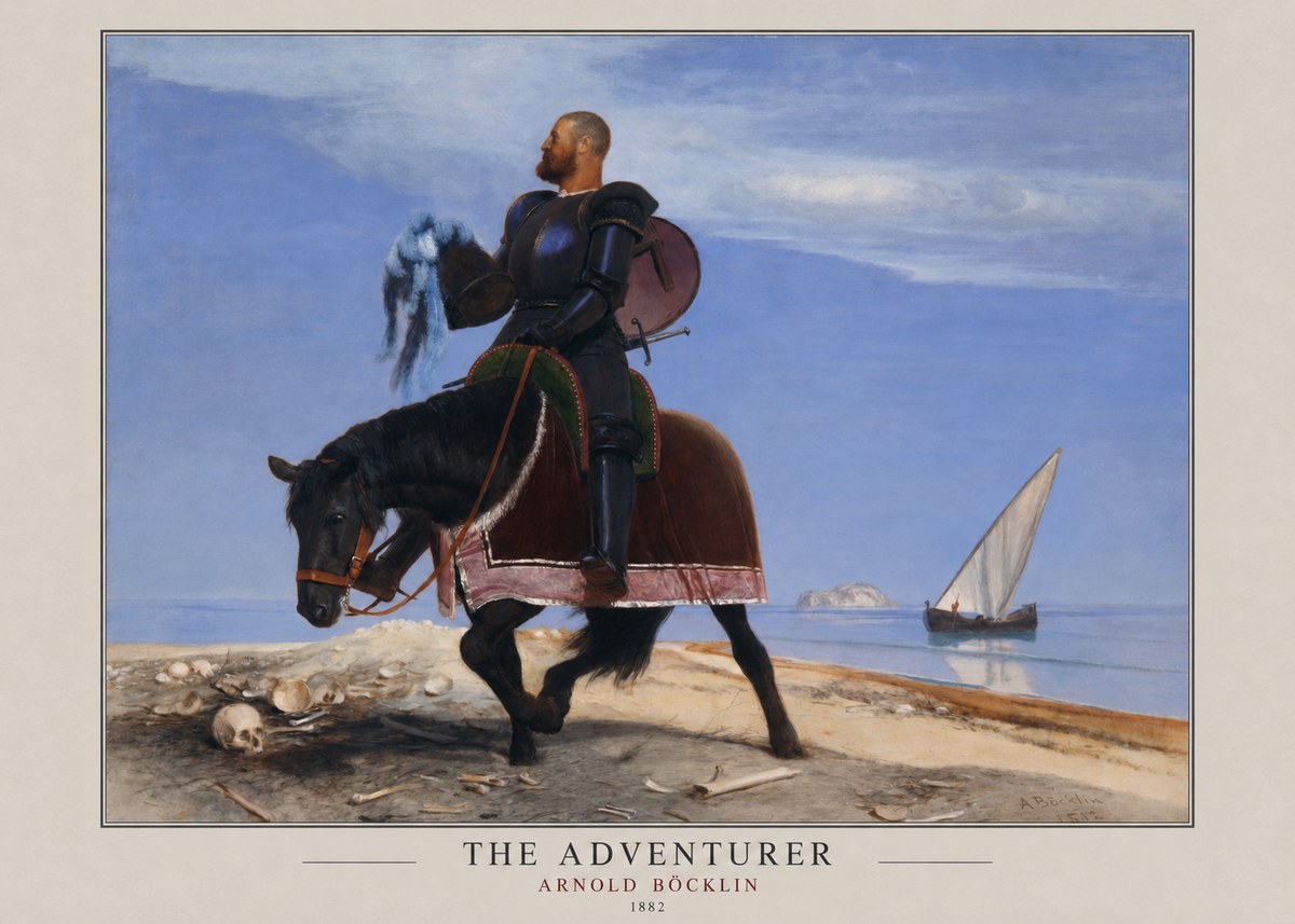 Arnold Böcklin The Adventurer No3 - Poster