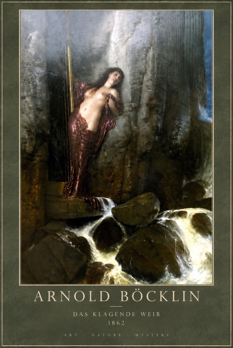 Arnold Böcklin Das Klagende Weib No5 - Poster