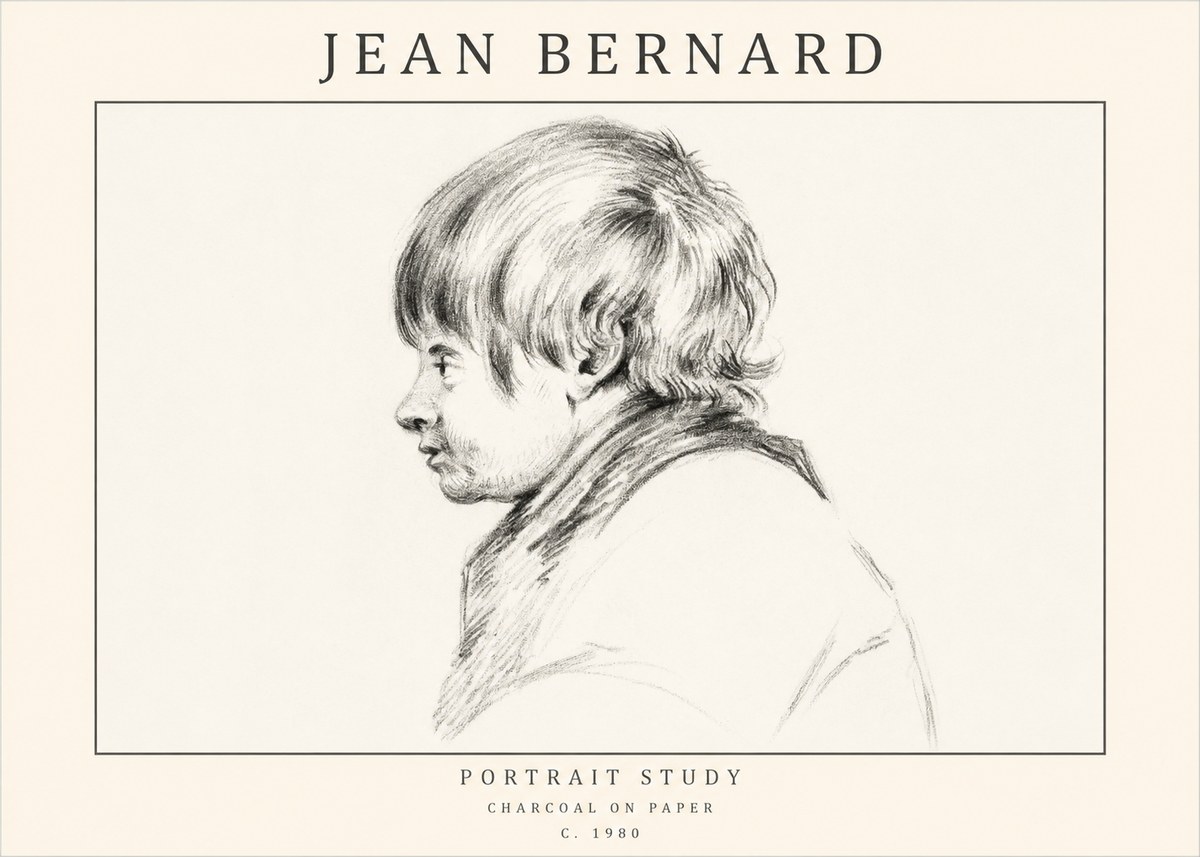 Jean Bernard Portrait Study II No1 - Poster