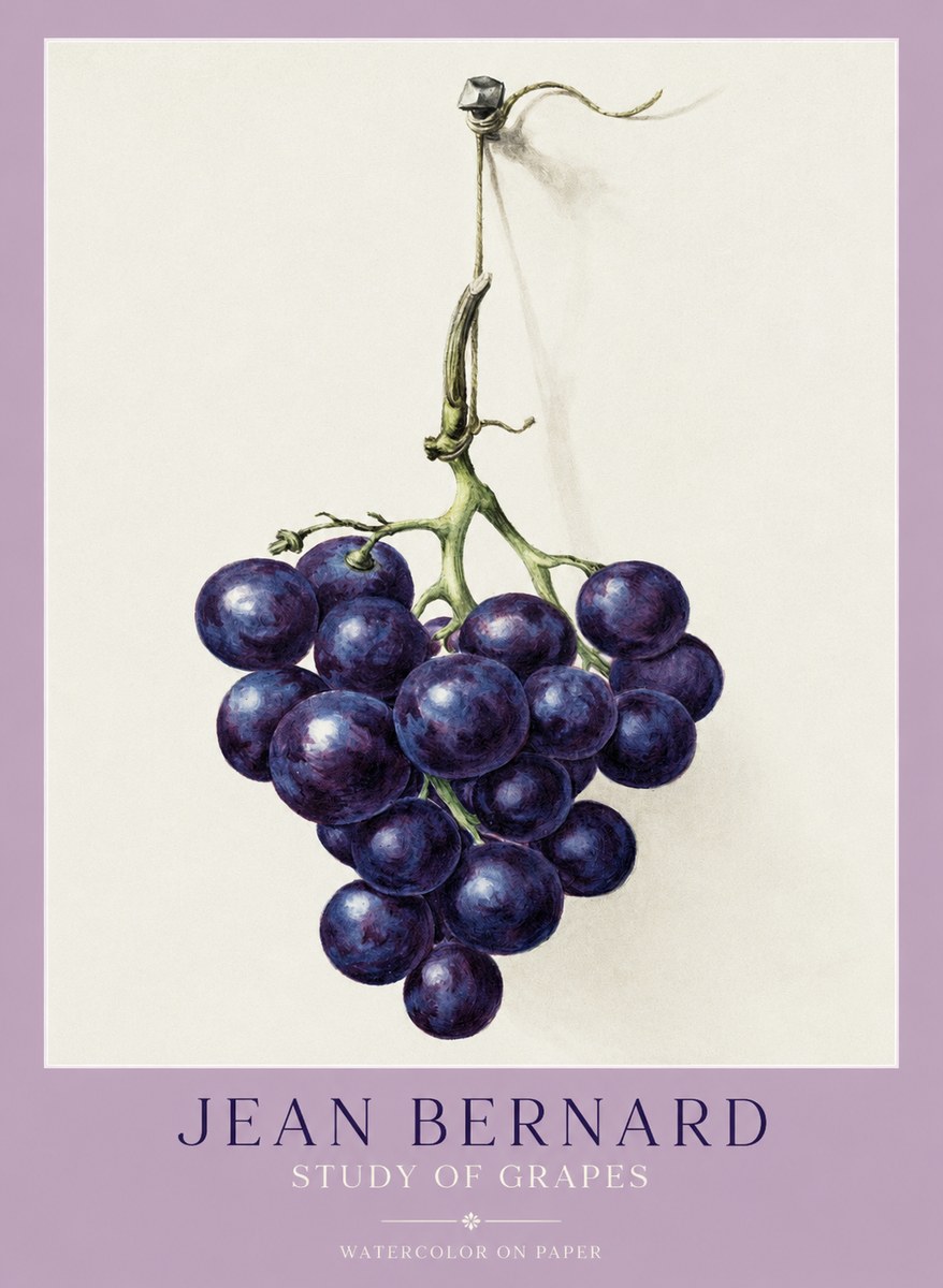 Jean Bernard Grapes No2 - Poster