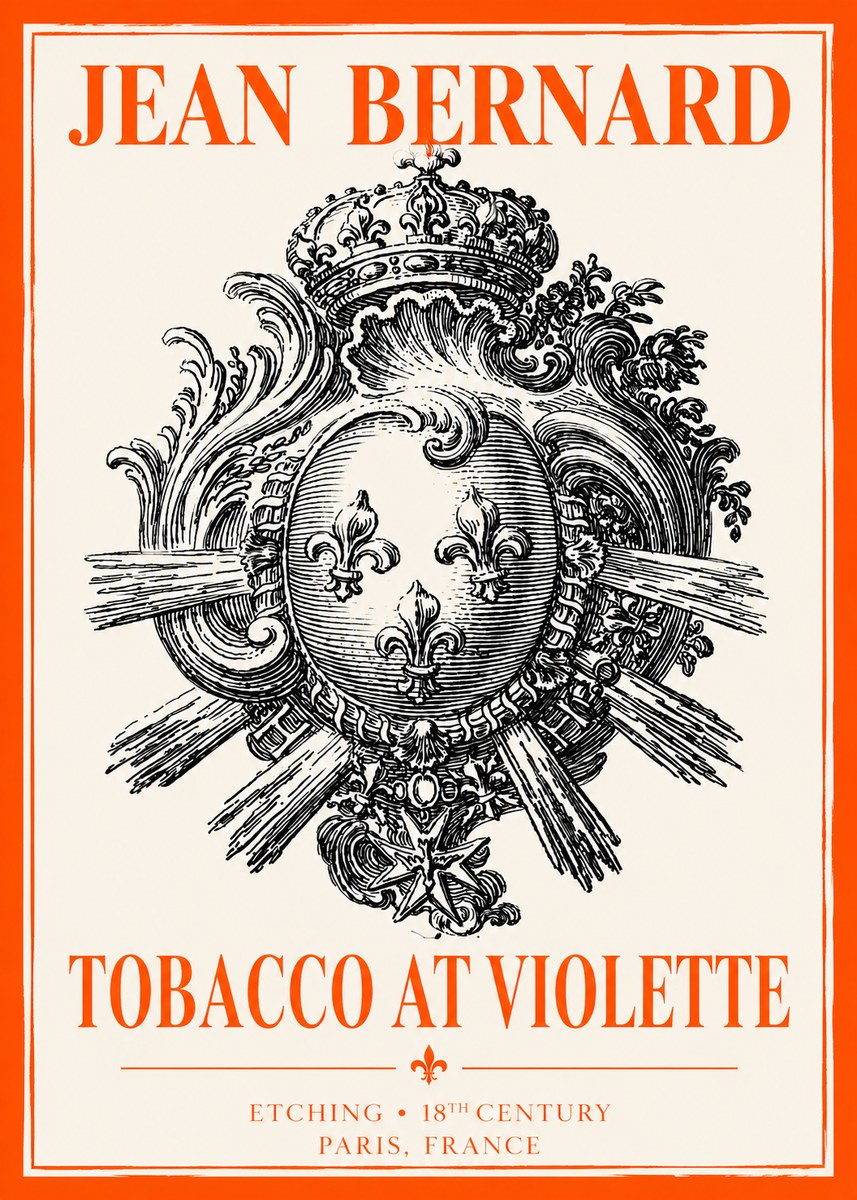 Jean Bernard Tobacco at Violette No2 - Poster