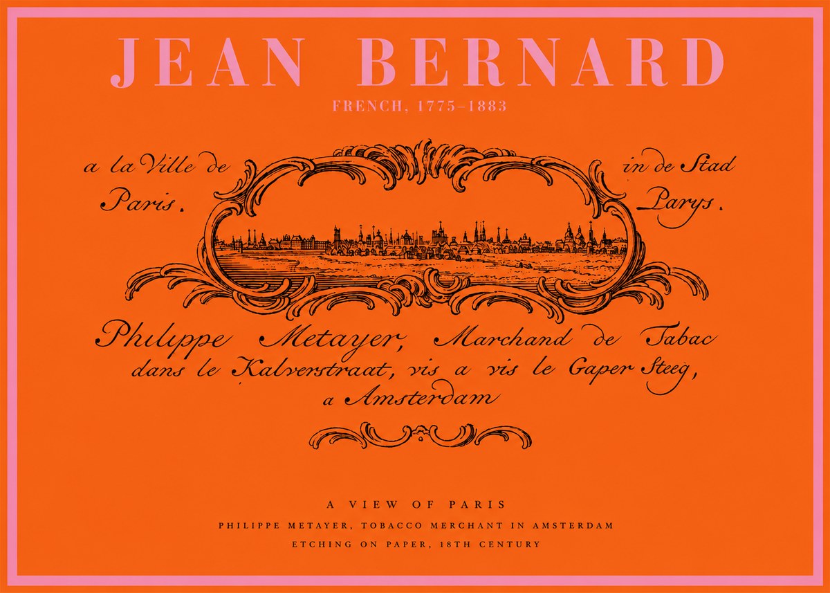 Jean Bernard A View of Paris No2 - Poster