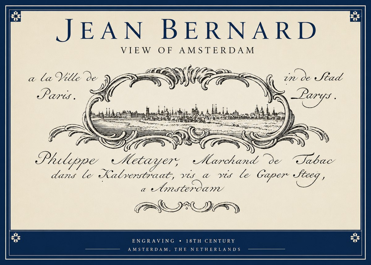 Jean Bernard A View of Paris No5 - Poster