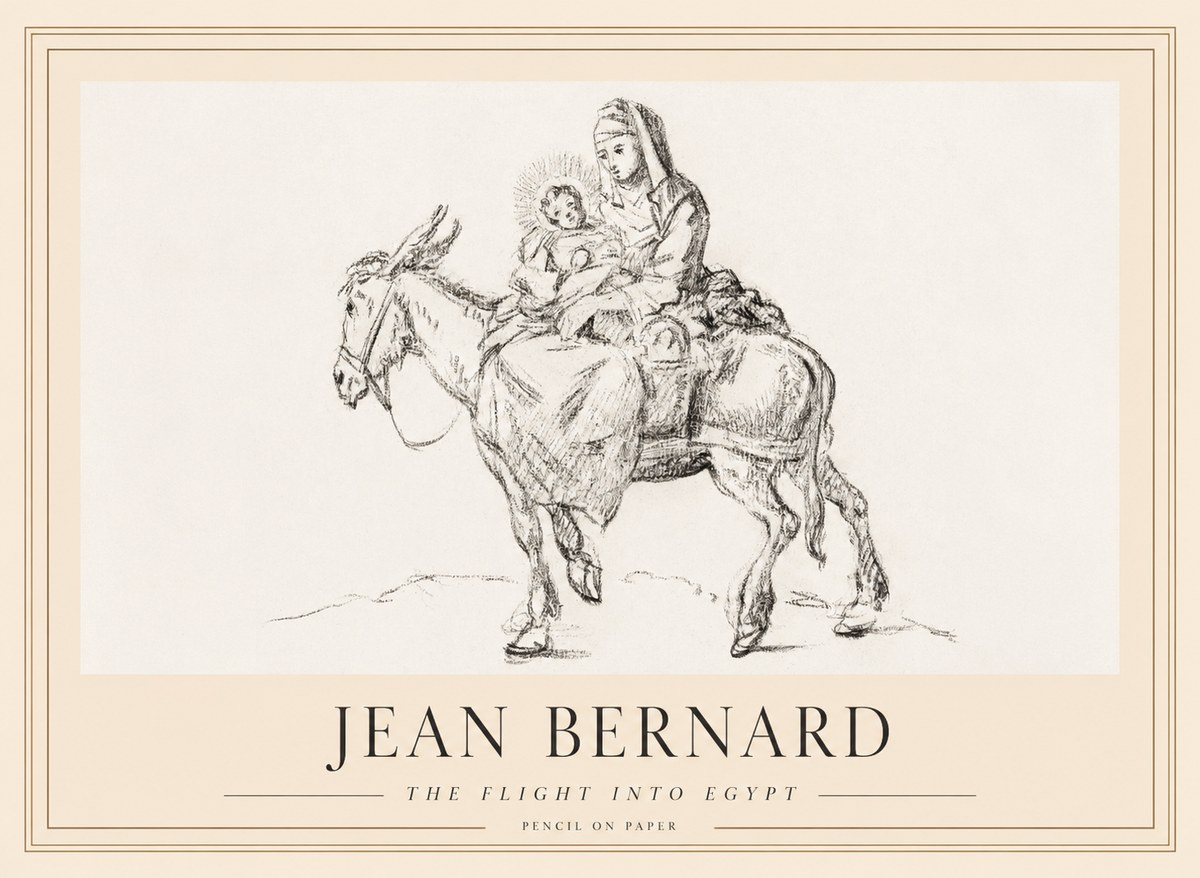 Jean Bernard The Flight into Egypt No5 - Poster