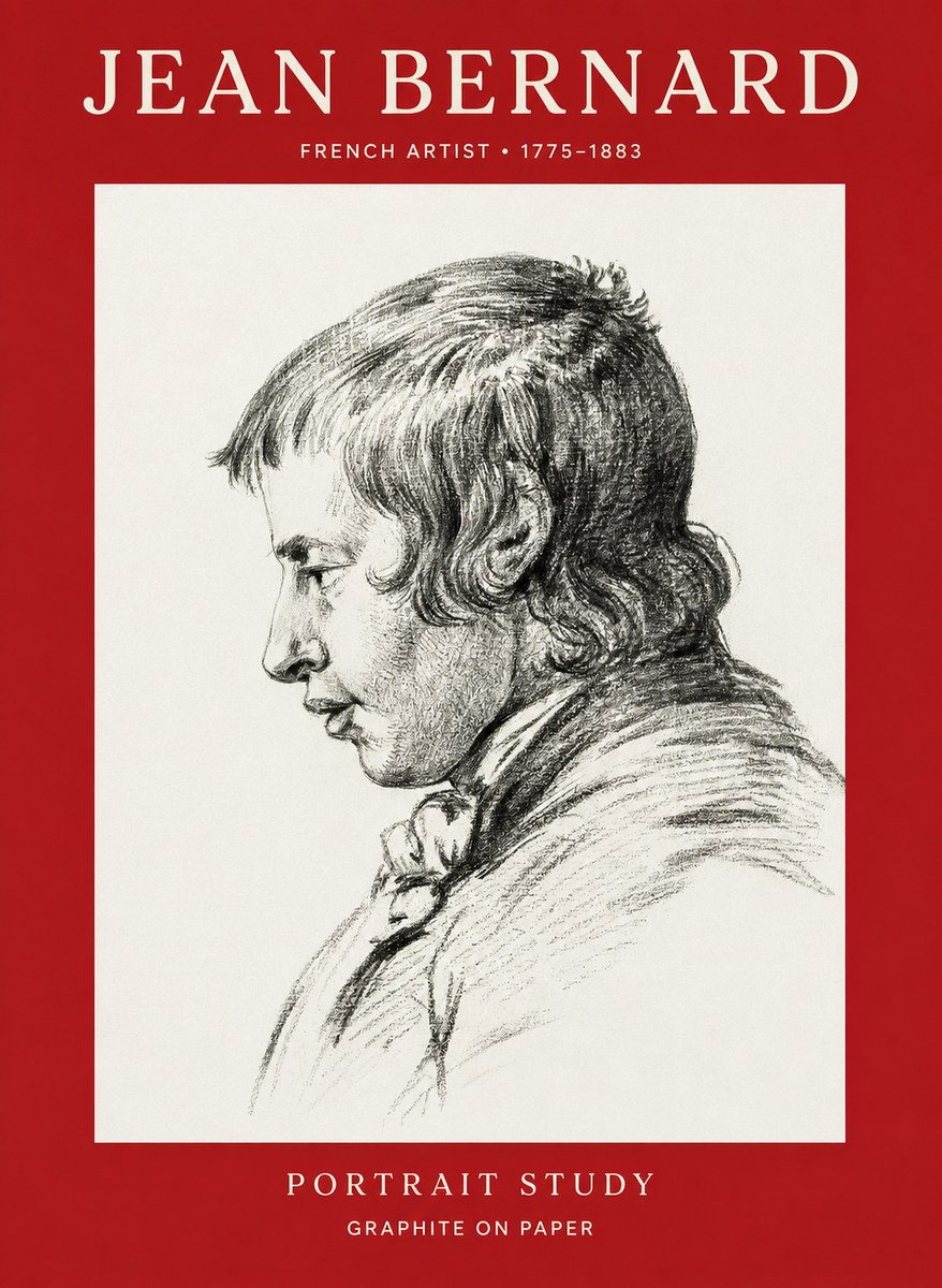 Jean Bernard Portrait Study III No1 - Poster