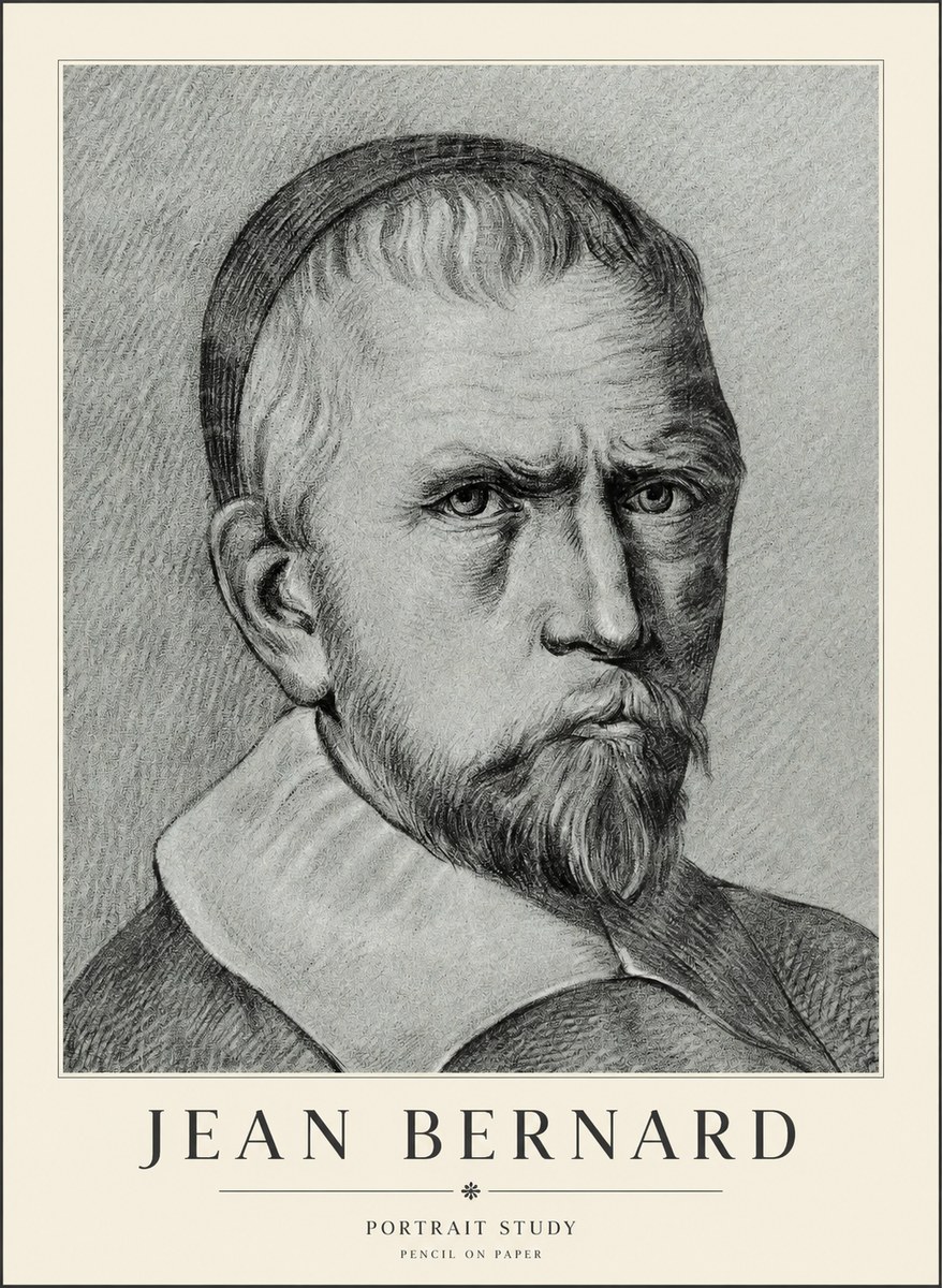 Jean Bernard Portrait Study IV No3 - Poster