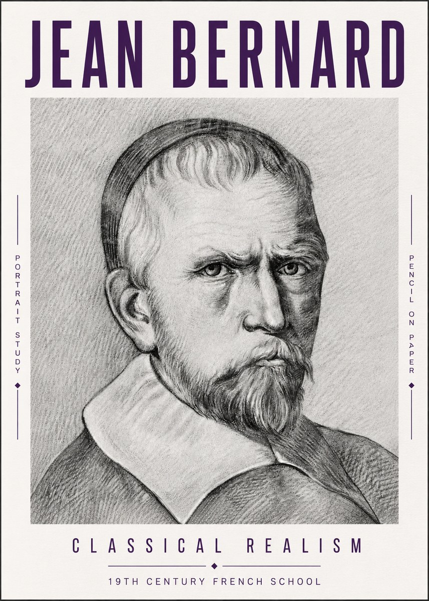 Jean Bernard Portrait Study IV No6 - Poster