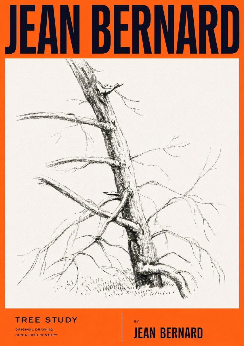 Jean Bernard Tree Study No2 - Poster