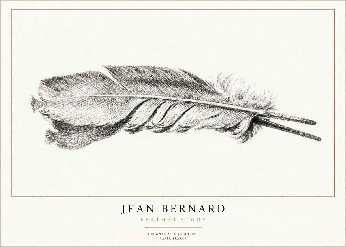 Jean Bernard Feather No3 - Poster
