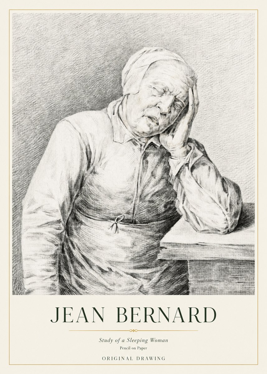 Jean Bernard Resting No4 - Poster