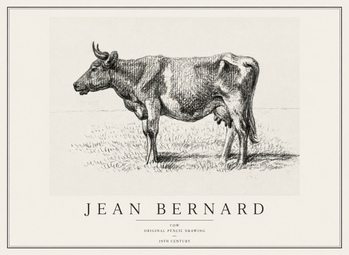 Jean Bernard Cow I No1 - Poster