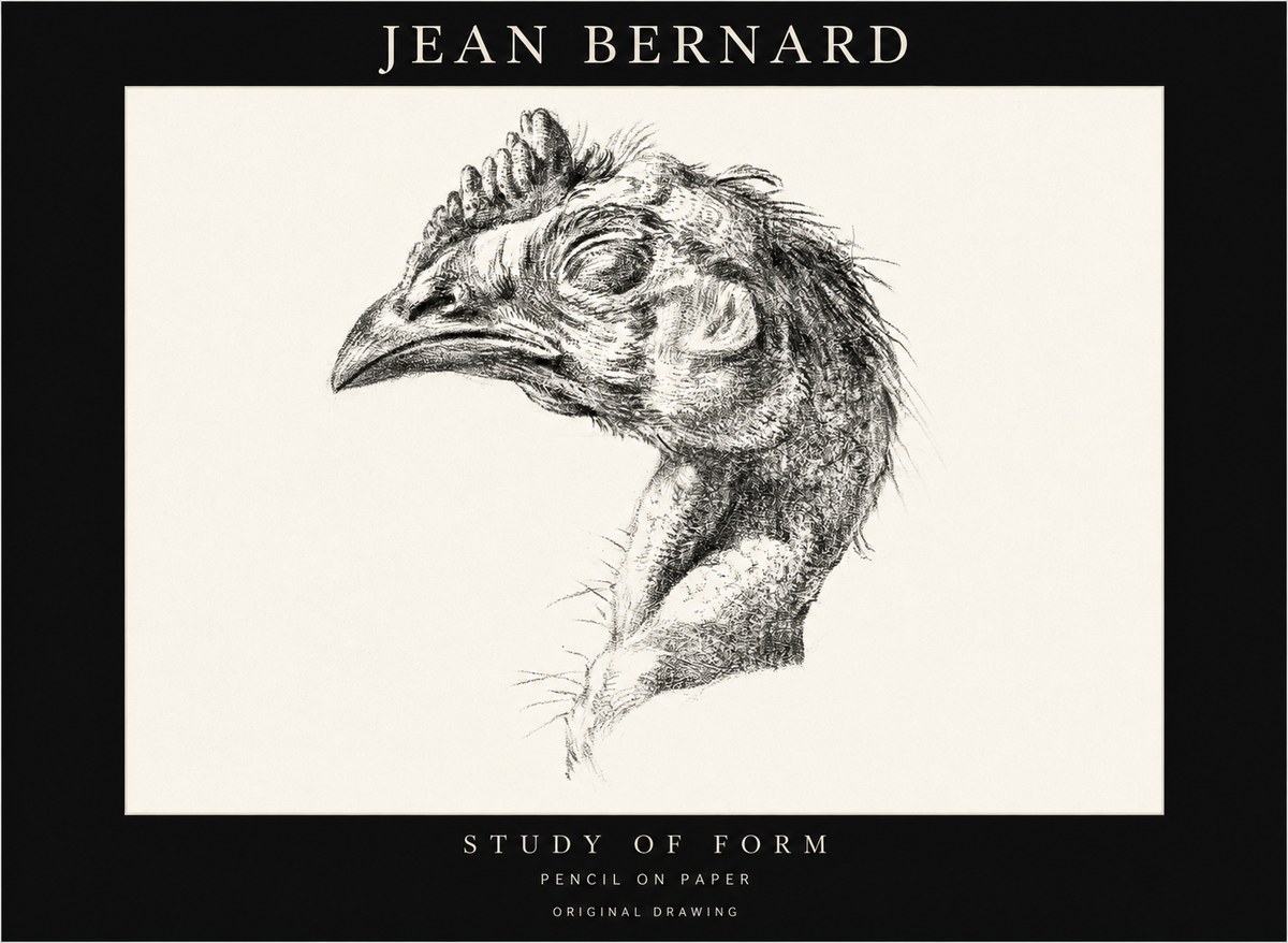 Jean Bernard Study of Form II No1 - Poster