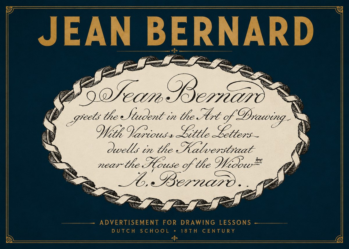 Jean Bernard Jean Bernard - Teacher of the Art of Drawing No4 - Poster