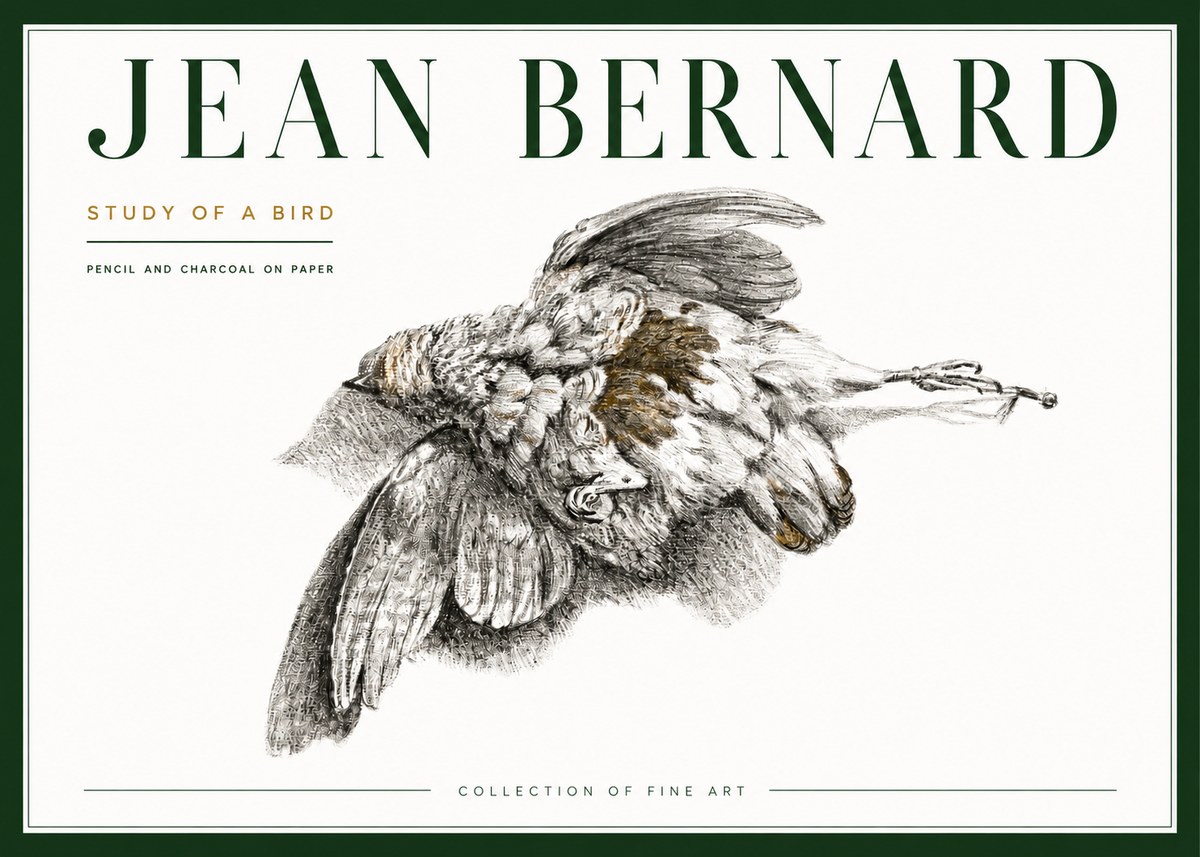 Jean Bernard Study of a Bird III No4 - Poster