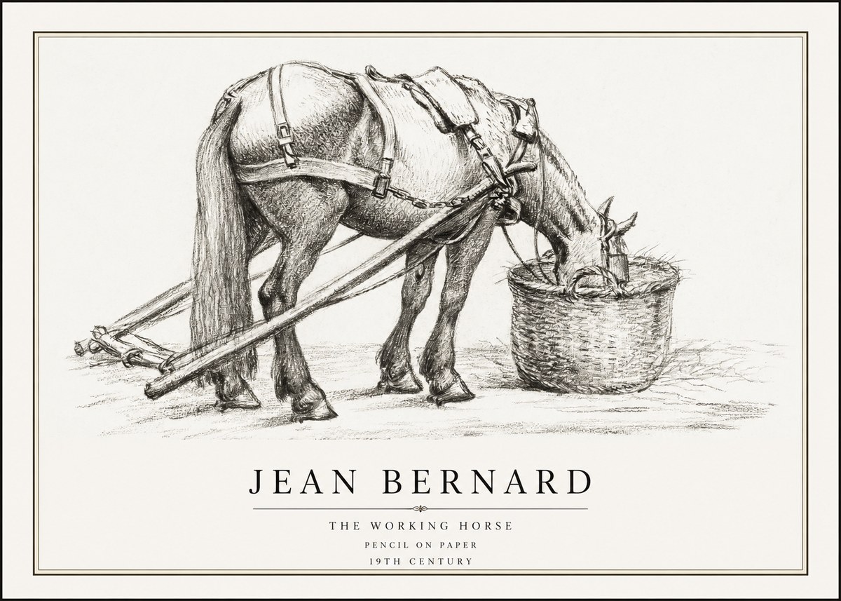 Jean Bernard The Working Horse No1 - Poster