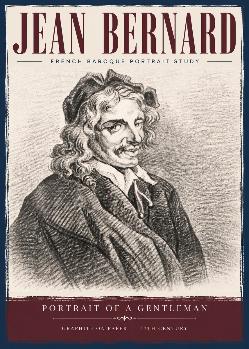 Jean Bernard Portrait of a Gentleman II No5 - Poster