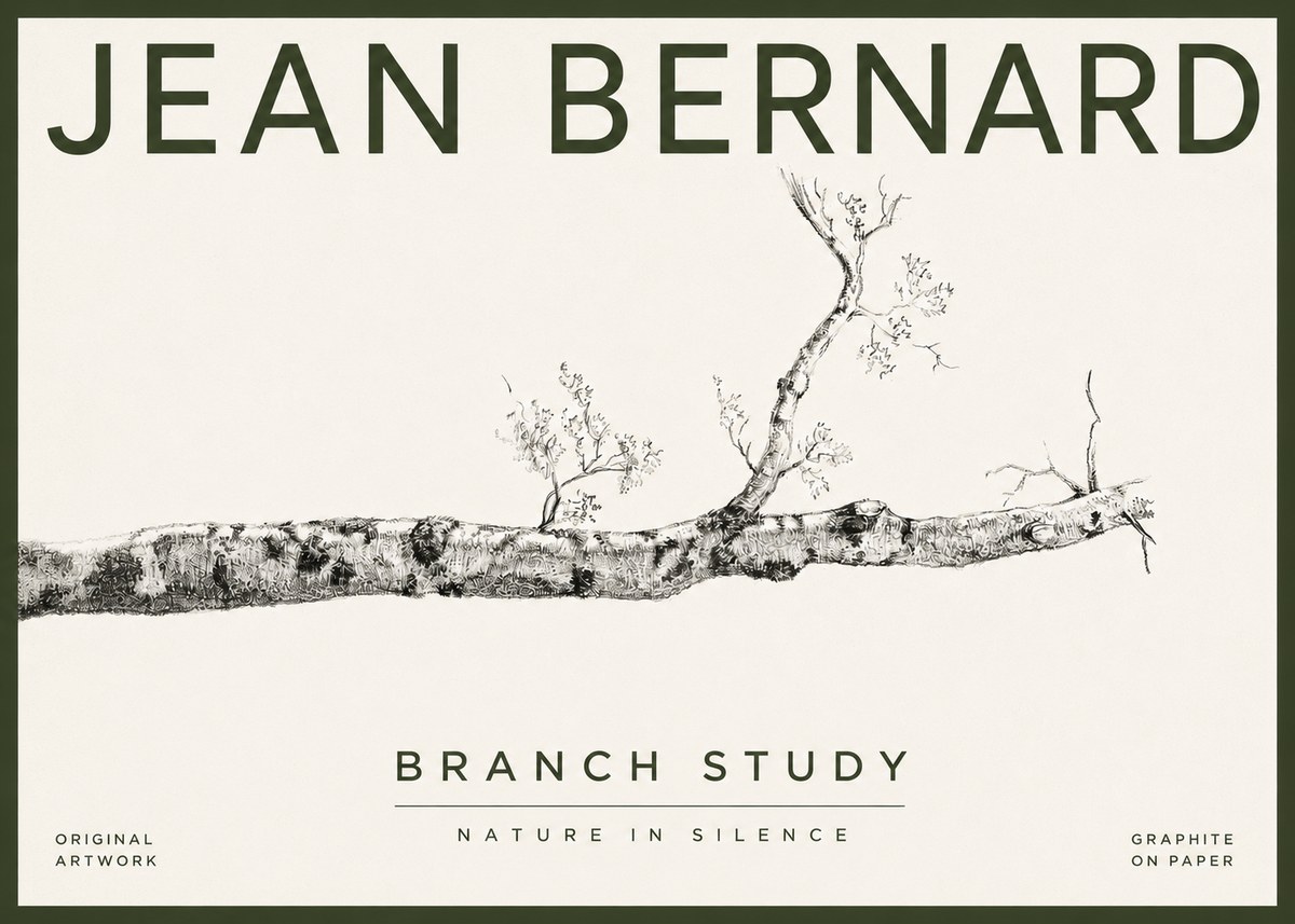Jean Bernard Tree Branch Study No4 - Poster