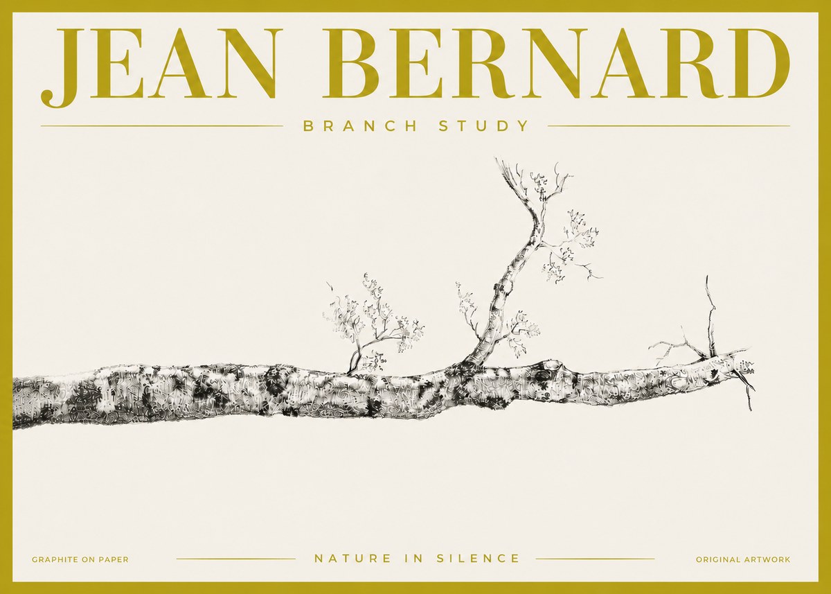 Jean Bernard Tree Branch Study No6 - Poster