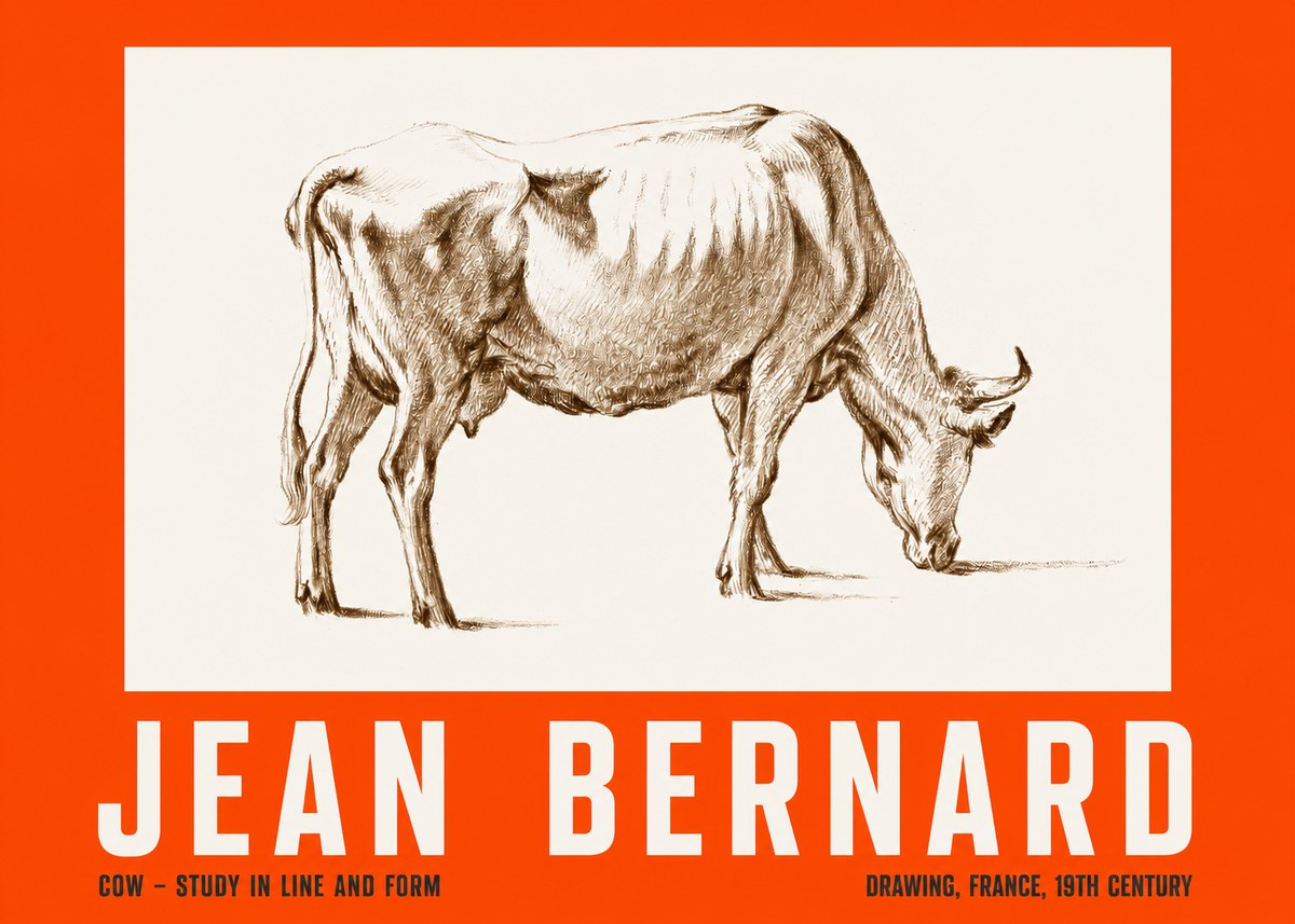 Jean Bernard Cow II No2 - Poster