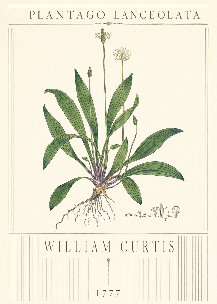 William Curtis Plantago Lanceolata III No3 - Poster