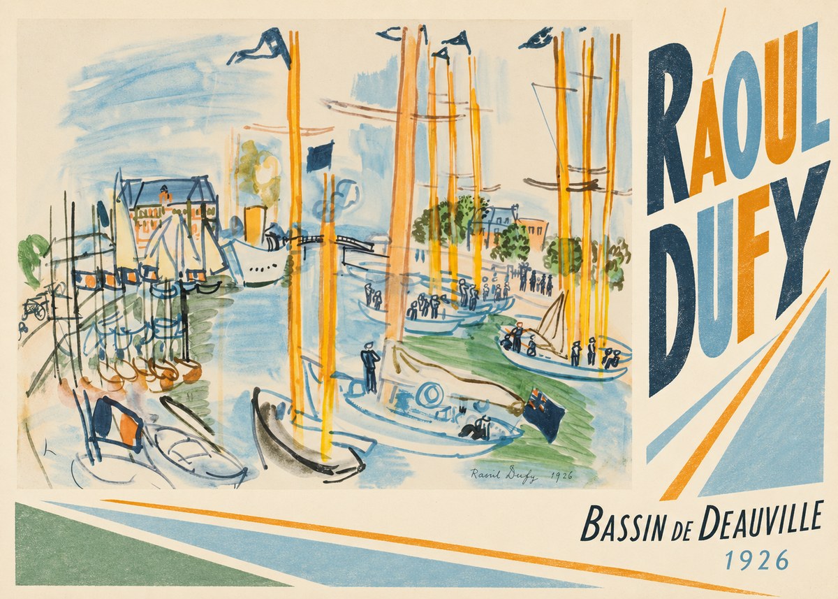 Raoul Dufy Bassin De Deauville No4 - Poster