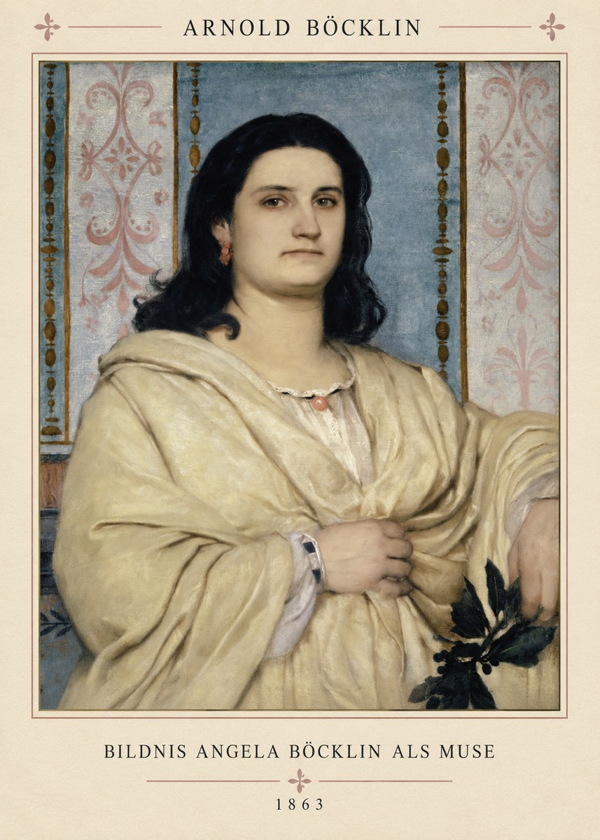 Arnold Böcklin Bildnis Angela Böcklin Als Muse No4 - Poster