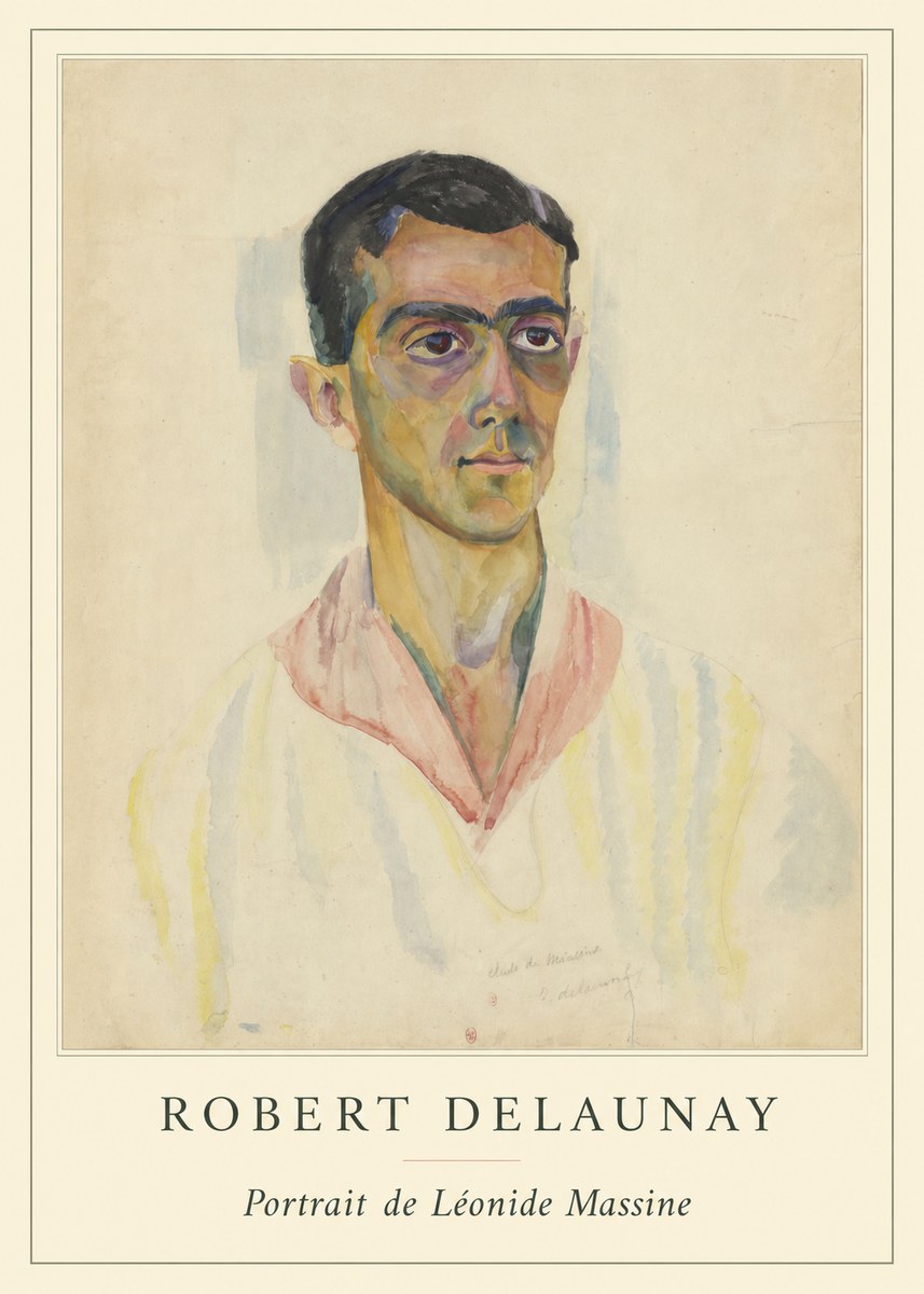 Robert Delaunay Portrait De Léonide Massine No4 - Poster