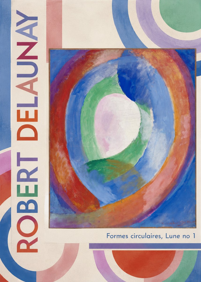 Robert Delaunay Formes Circulaires, Lune No 1 No2 - Poster