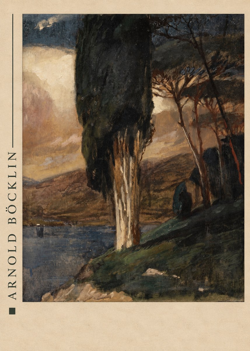Arnold Böcklin Villa by the Sea II No4 - Poster