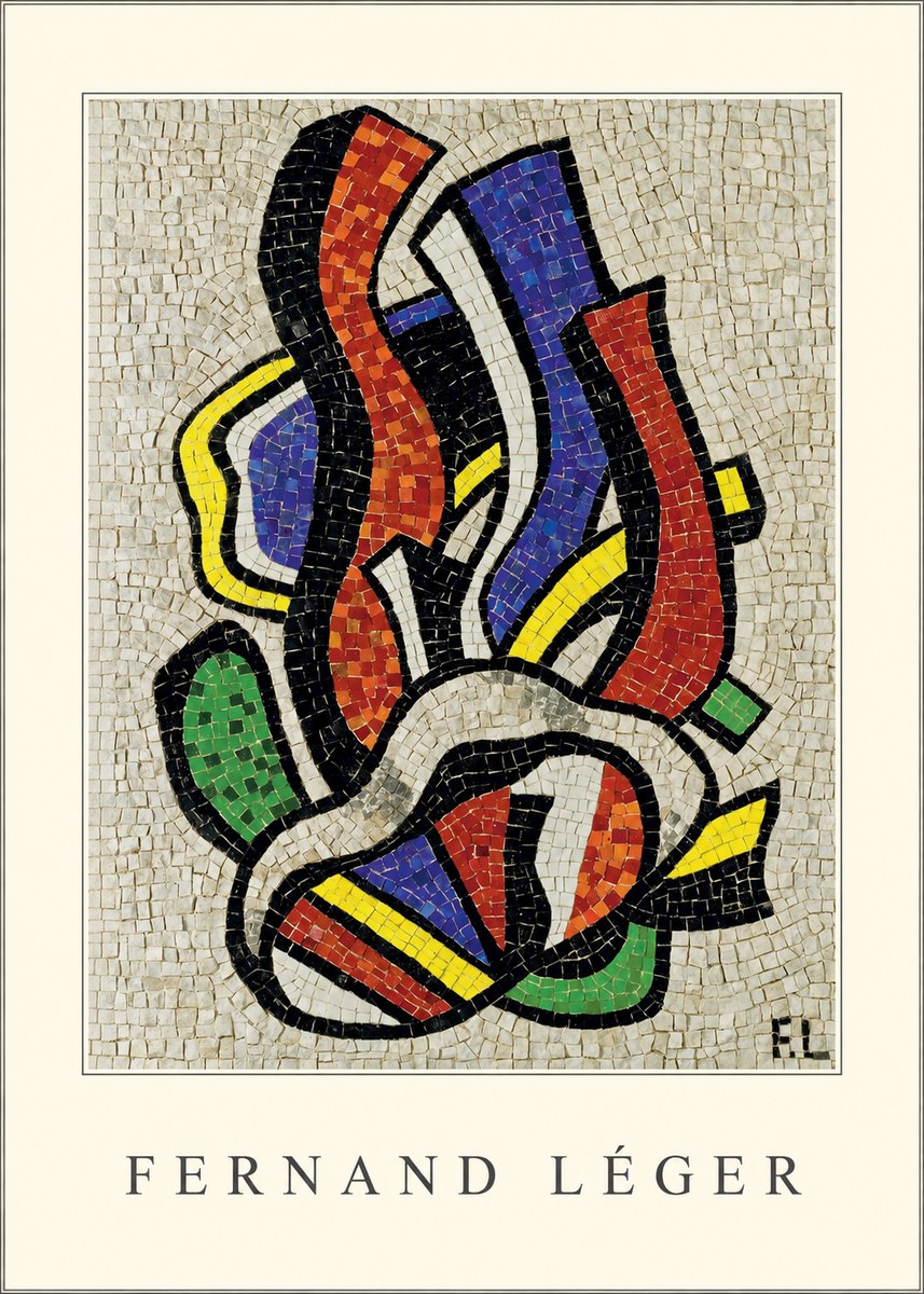 Fernand Léger Abstract Mosaic No2 - Poster
