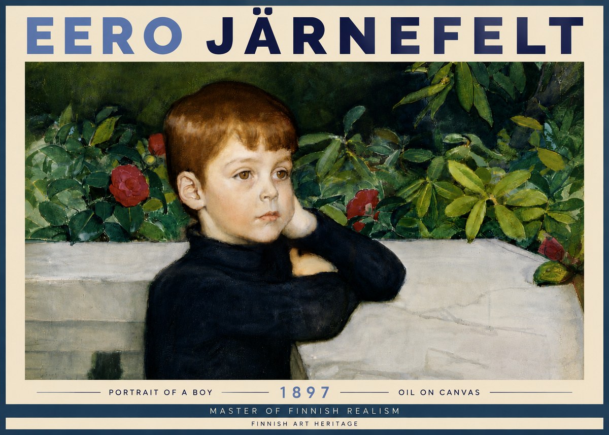 Eero Järnefelt Portrait of a Boy No6 - Poster