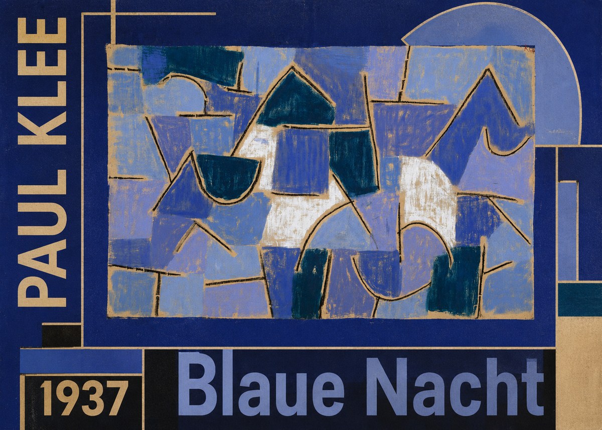 Paul Klee Blaue Nacht No5 - Poster