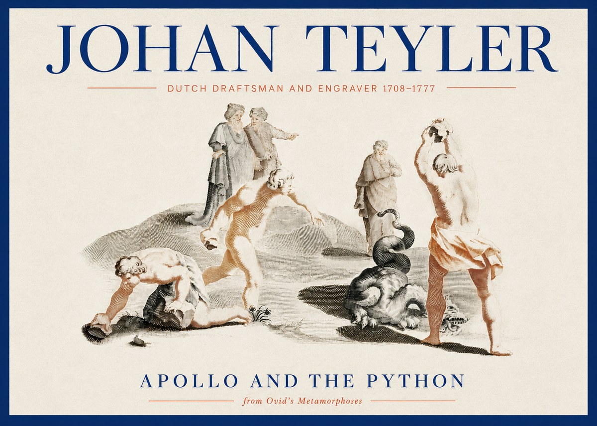 Johan Teyler Apollo and the Python No4 - Poster