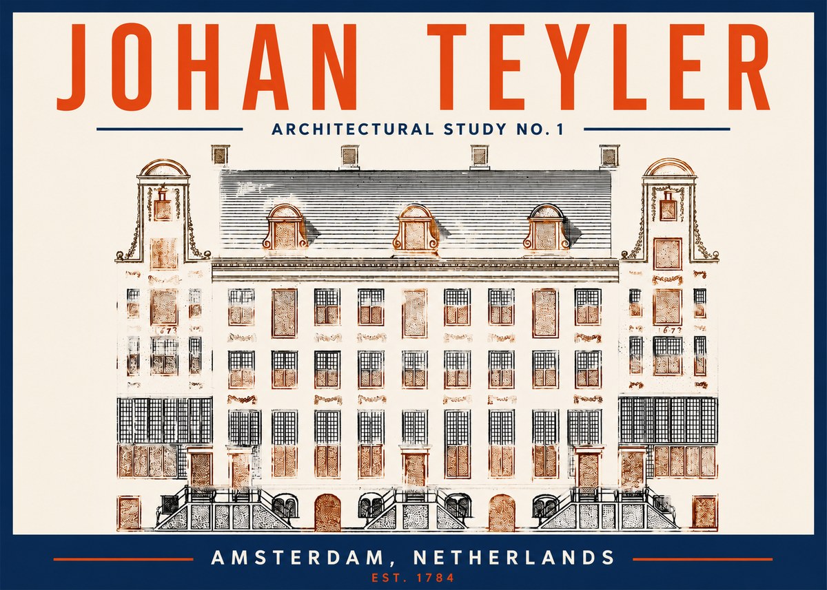 Johan Teyler Architectural Study No. 1 I No2 - Poster