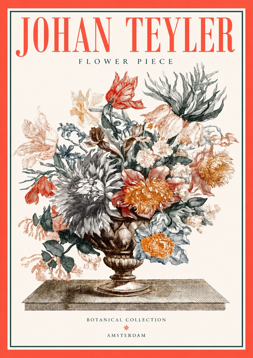 Johan Teyler Flower Piece No2 - Poster