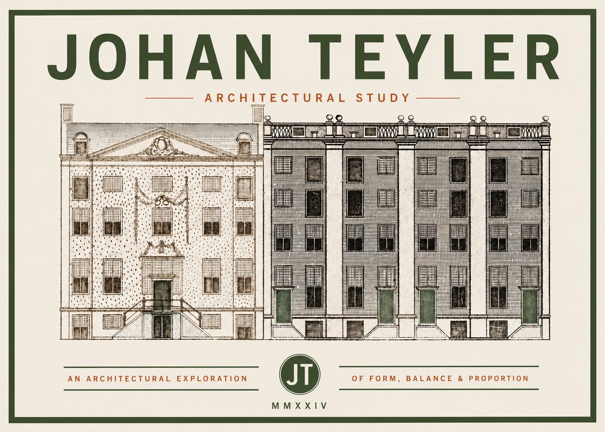 Johan Teyler Architectural Study IV No4 - Poster